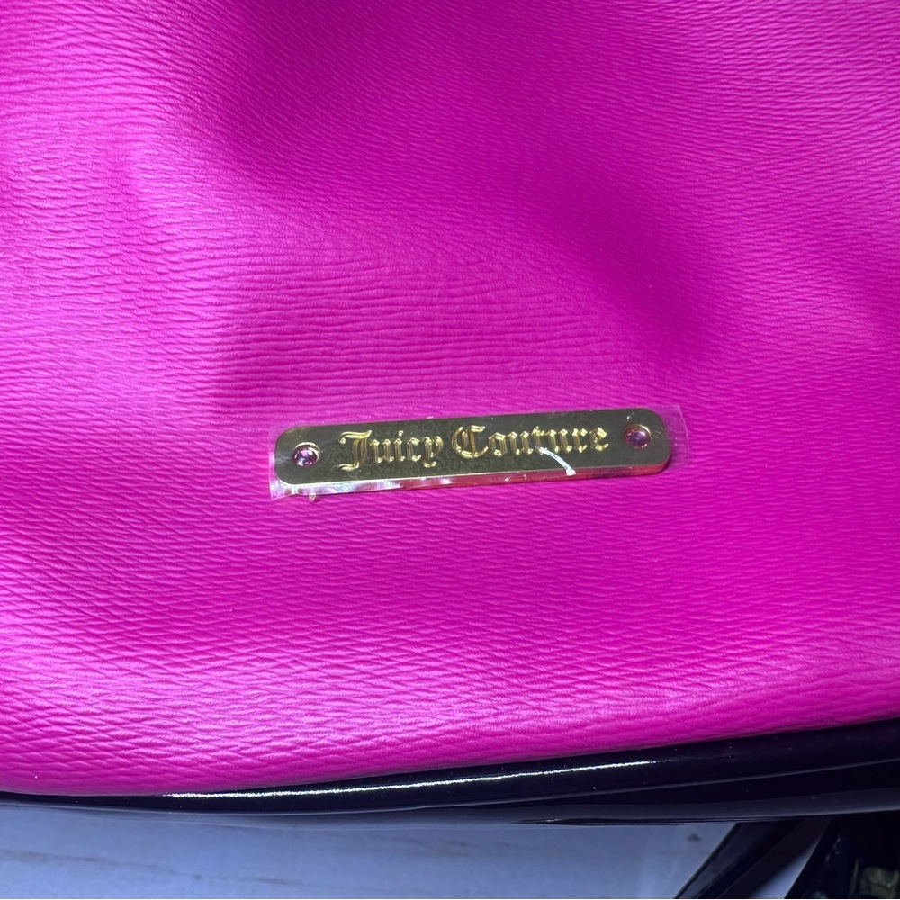 Juicy Couture Vibrant Pink Drawstring Backpack - Picture 4 of 6